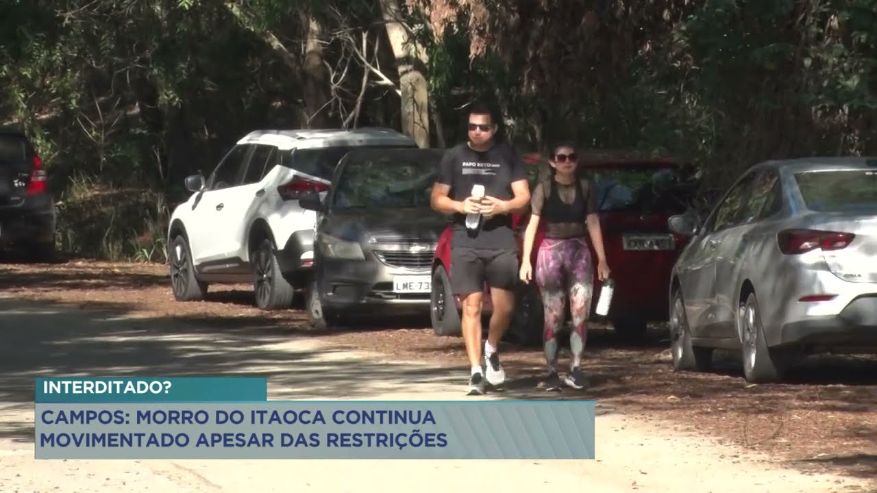 O morro do Itaoca, em Campos, continua movimentado apesar das restri&ccedil;&otilde;es