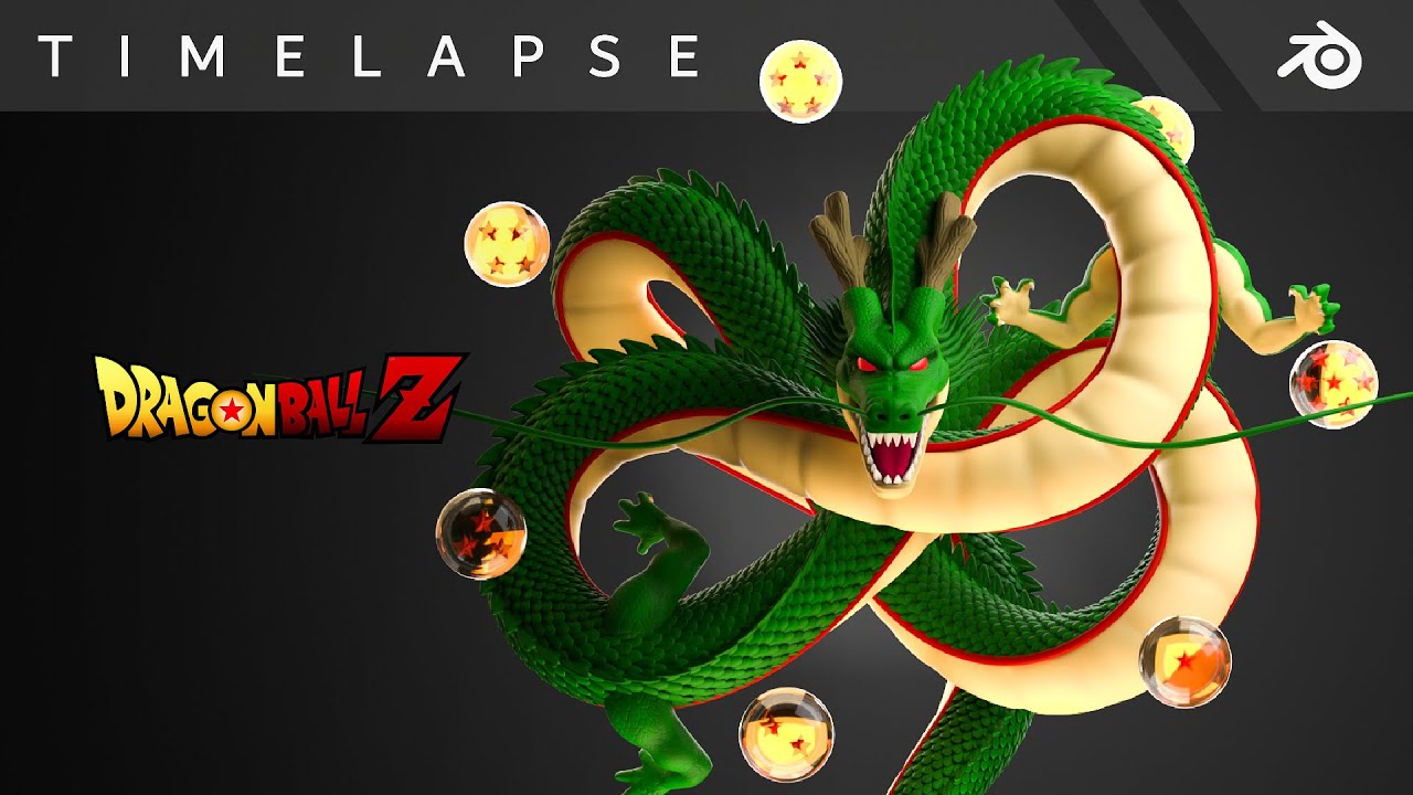 Sculpting SHEN LONG / Dragon ball (Blender 3D Timelapse)