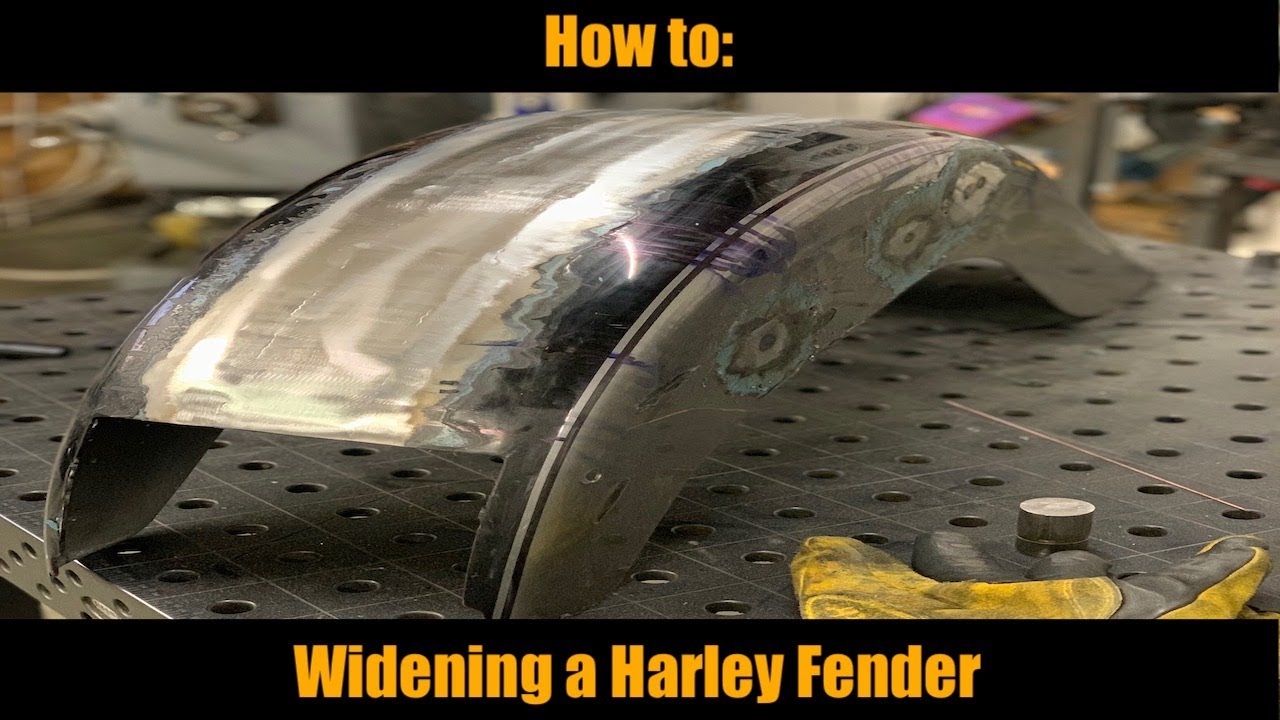 How to: Widening a Harley Davidson motorcycle fender