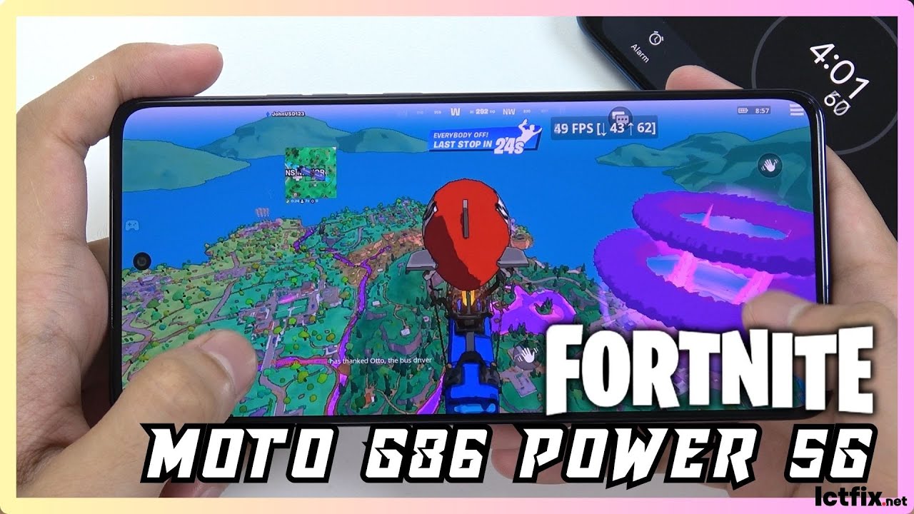 Motorola G86 Power 5G Fortnite Mobile Gaming test | Dimensity 7400, 120Hz Display