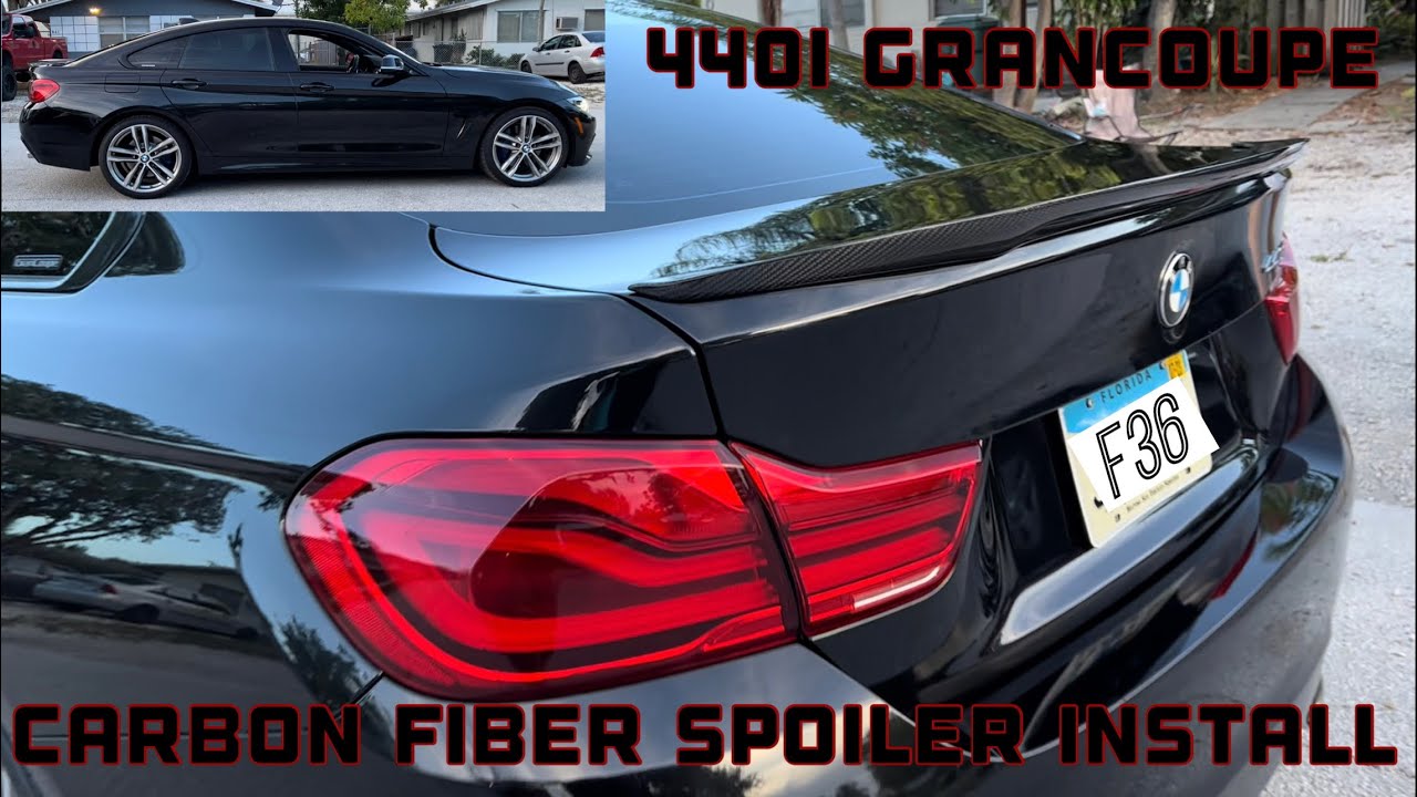 Exciting Carbon Fiber Spoiler Install on my 2019 BMW 440i Gran Coupe ! F36 M-Sport