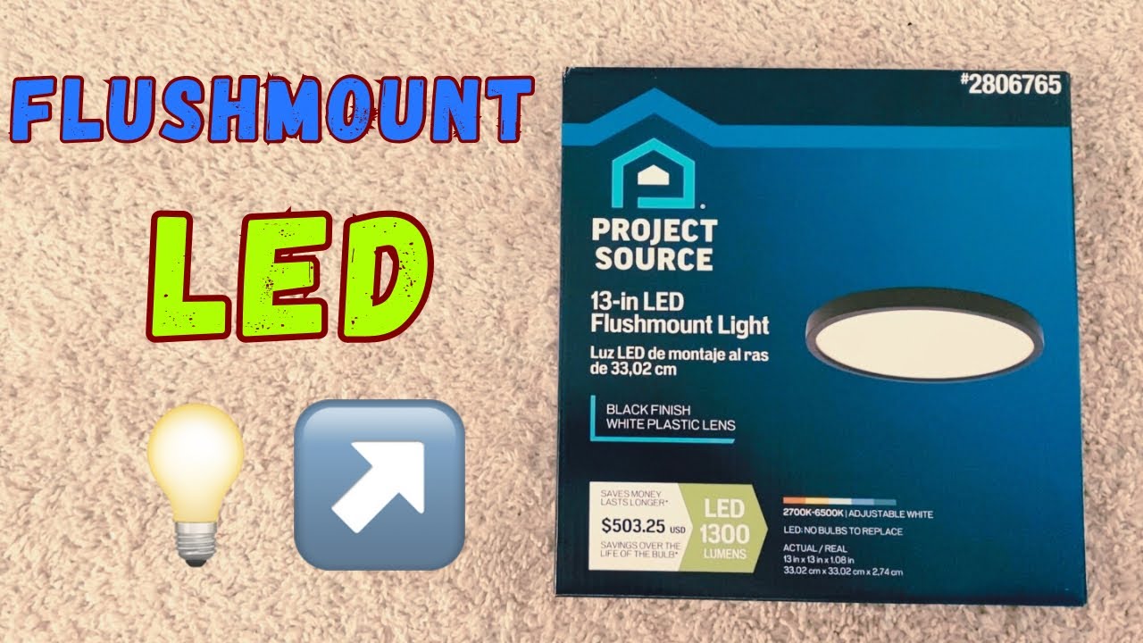 How to install a project source led flush mount ceiling light
