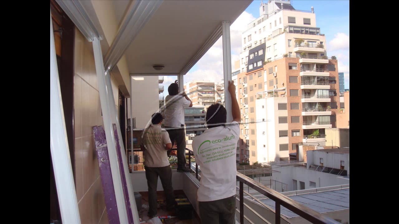 Instalando un Cerramiento de BALC&Oacute;N en Aluminio M&oacute;dena con Cristales DVH eco-alum&reg;