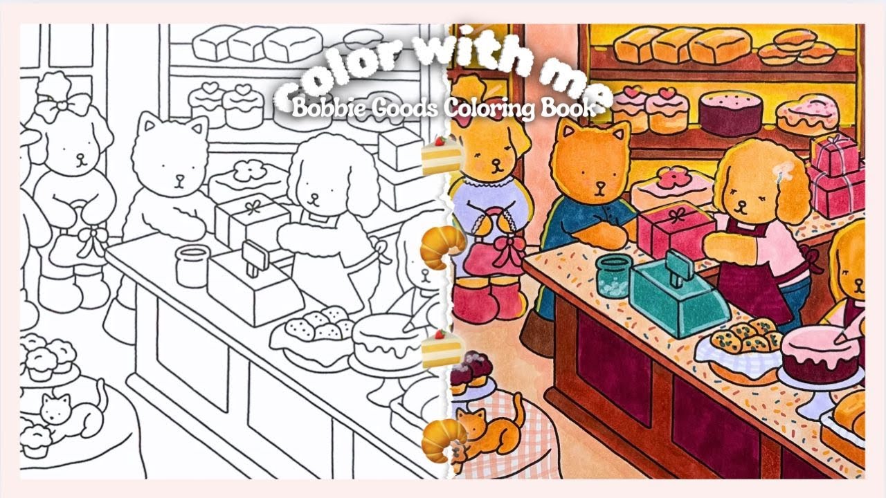Color With Me 🍰 Bobbie Goods &lsquo;Day to Might&rsquo; Coloring Book + Ohuhu Markers (Chatty Coloring Vlog)