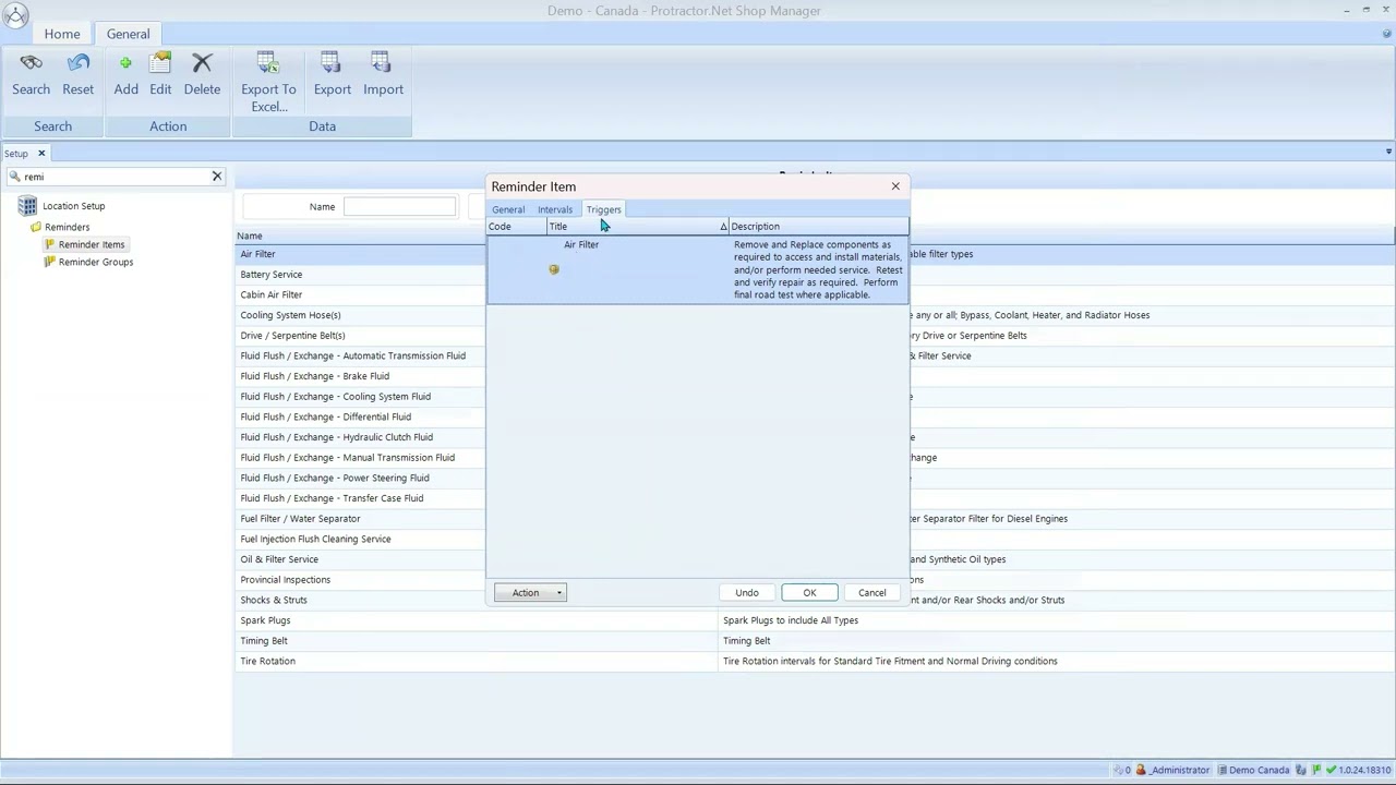Reminder Items Part 1