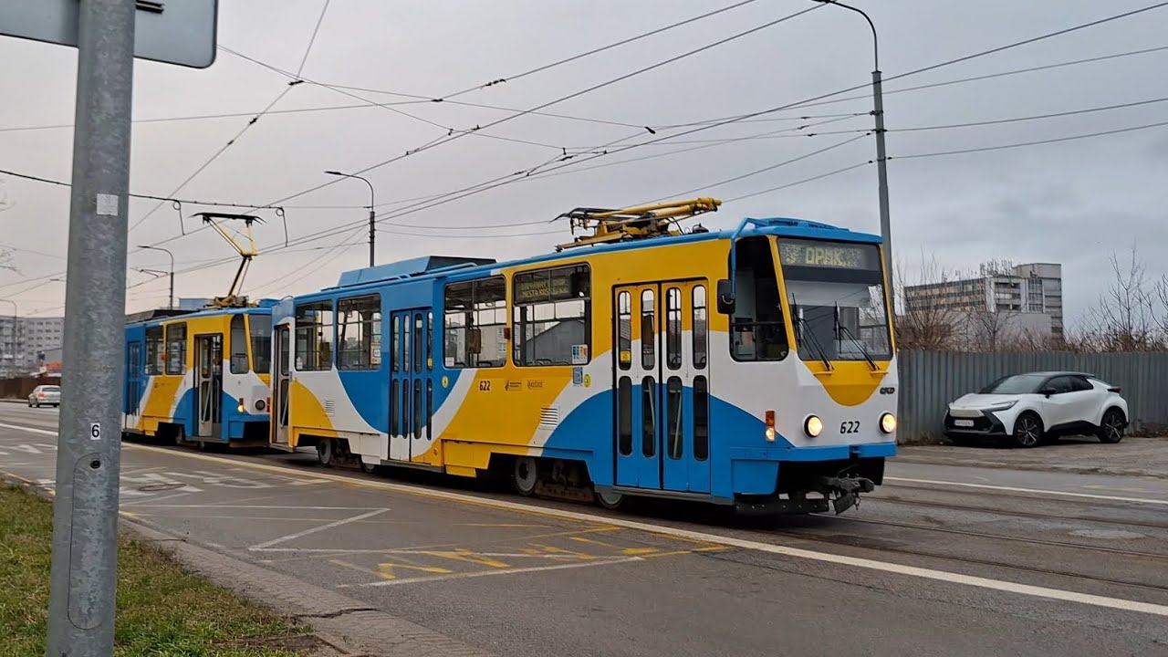 ČKD Tatra T6A5 #622+623 ● DO VOZOVNE ● DPMK
