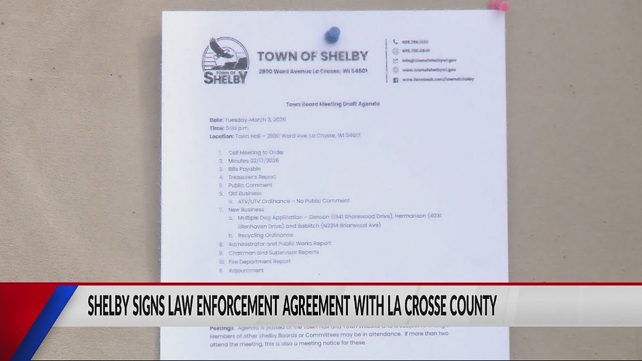La Crosse County Sheriff’s Office providing more services to Town of Shelby