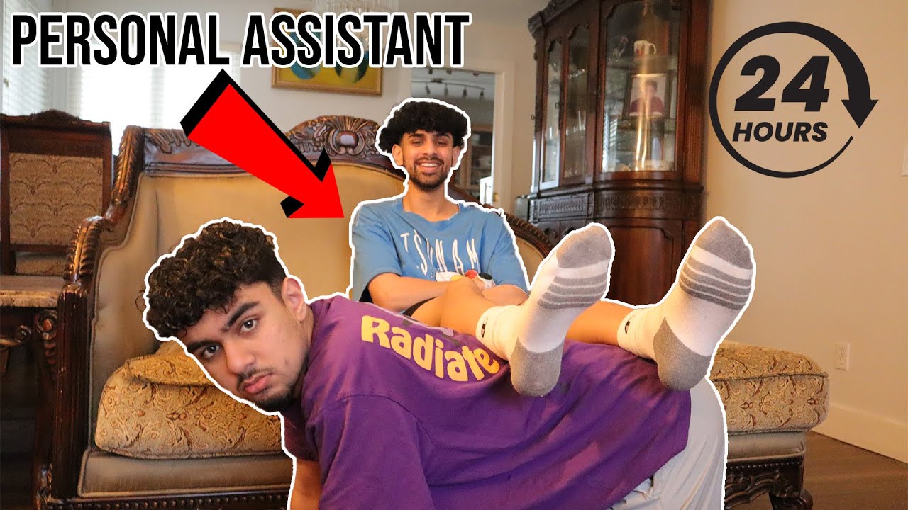 Being My Older Brother's Personal Assistant For 24 Hours!
