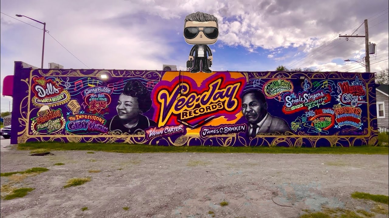 VEE-JAY Records MEMORIAL MURAL on E. 24th & Broadway in Gary, Indiana ~ EXPLORING NORTHWEST INDIANA