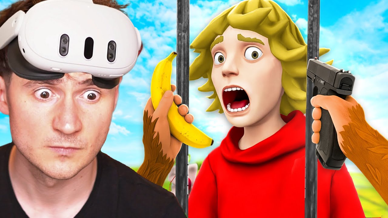 surviving CRAZY VISITORS in Monkey VR