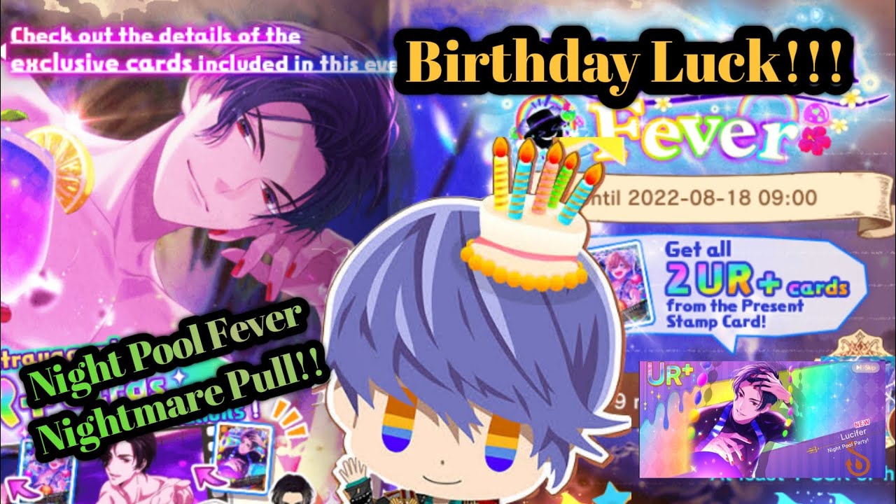 Birthday Luck!! | Obey Me! (Night Pool Fever Nightmare Pulls) (10 Pulls)