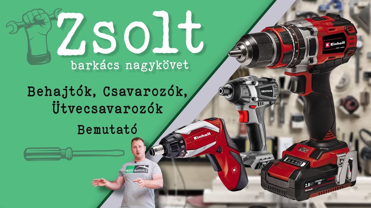 Behajtók, Csavarozók, Ütvecsavarozók  ✅ Bemutató