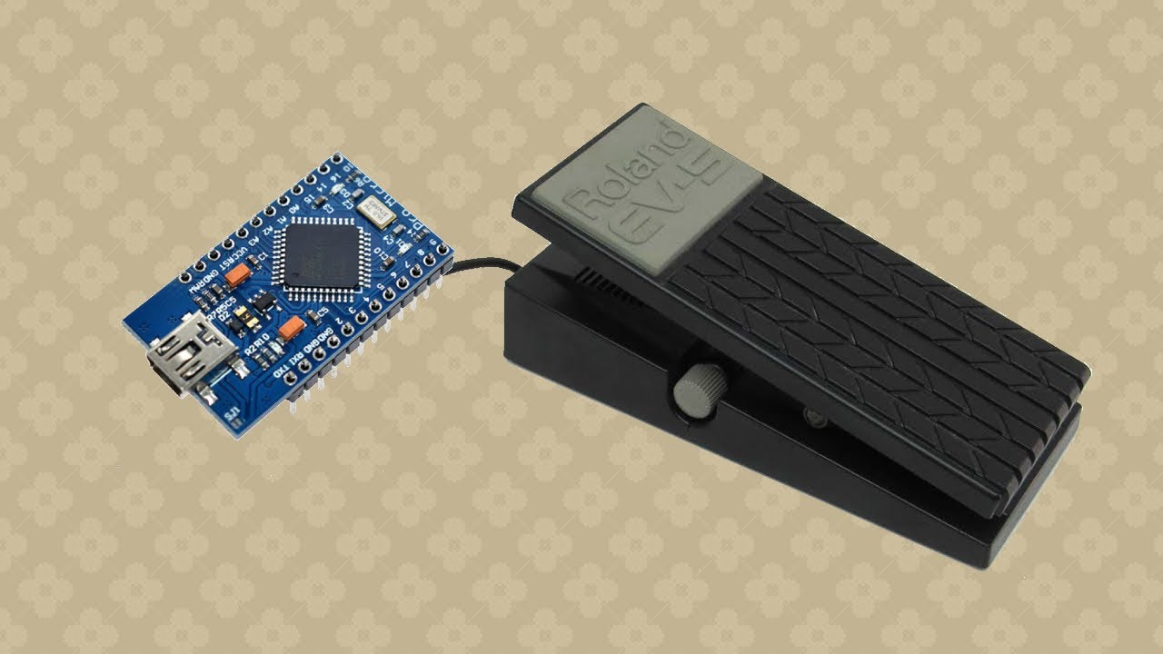 Pedal de expresión MIDI Usb (Roland EV-5 + Arduino Pro Micro)