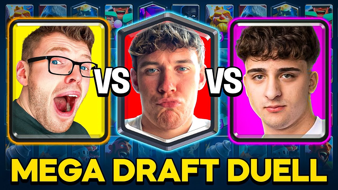 😱🤯BIGSPIN vs. LUKAS vs. DOMINIK - MEGA AUSWAHL REVANCHE! | Clash Royale Deutsch