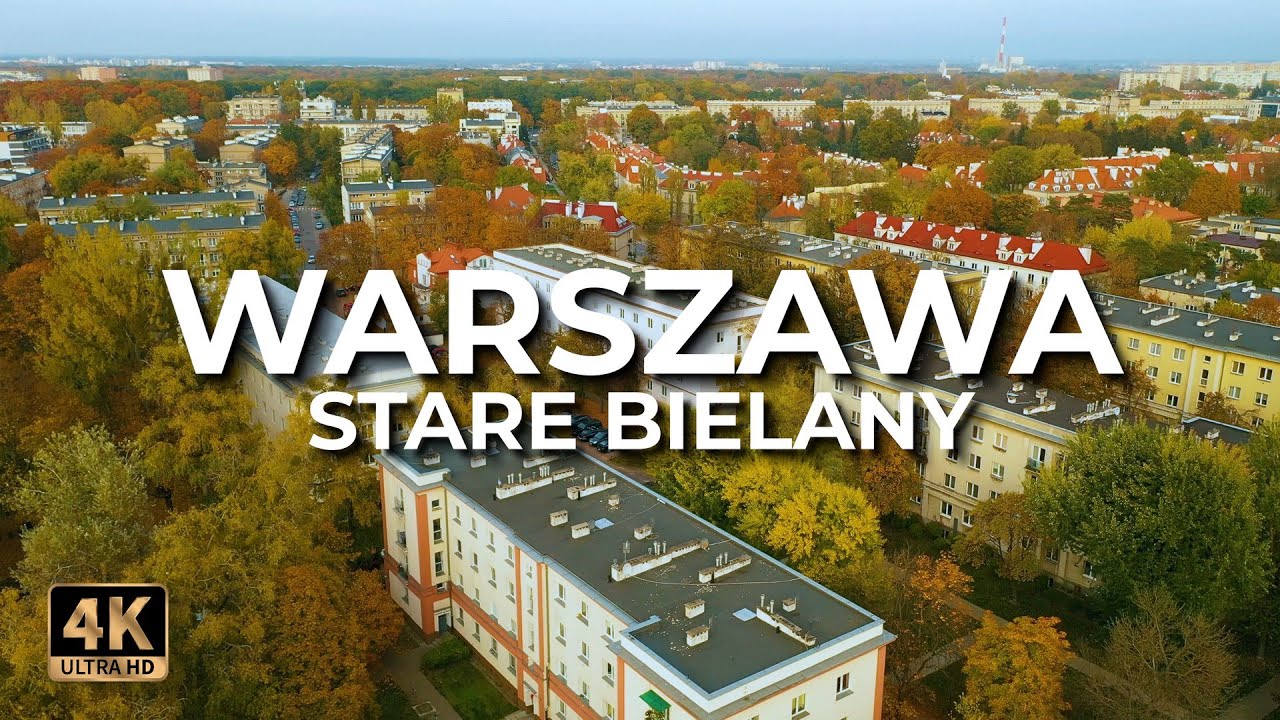 Stare Bielany z lotu ptaka | Warszawa (Jesień 2022) | LECE W MIASTO™ [4k]