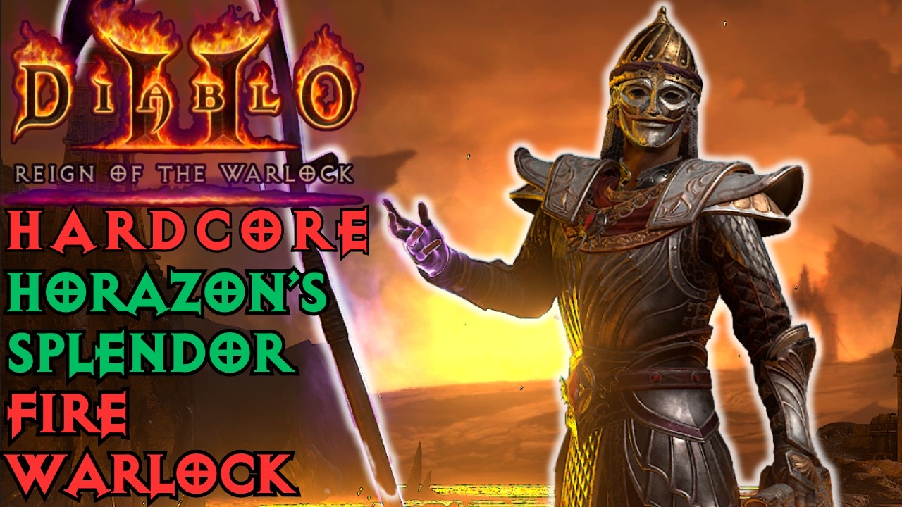 How Good is Fire Warlock With Horazon's Splendor Endgame Set? HC 1-Hell Diablo 2 Resurrected