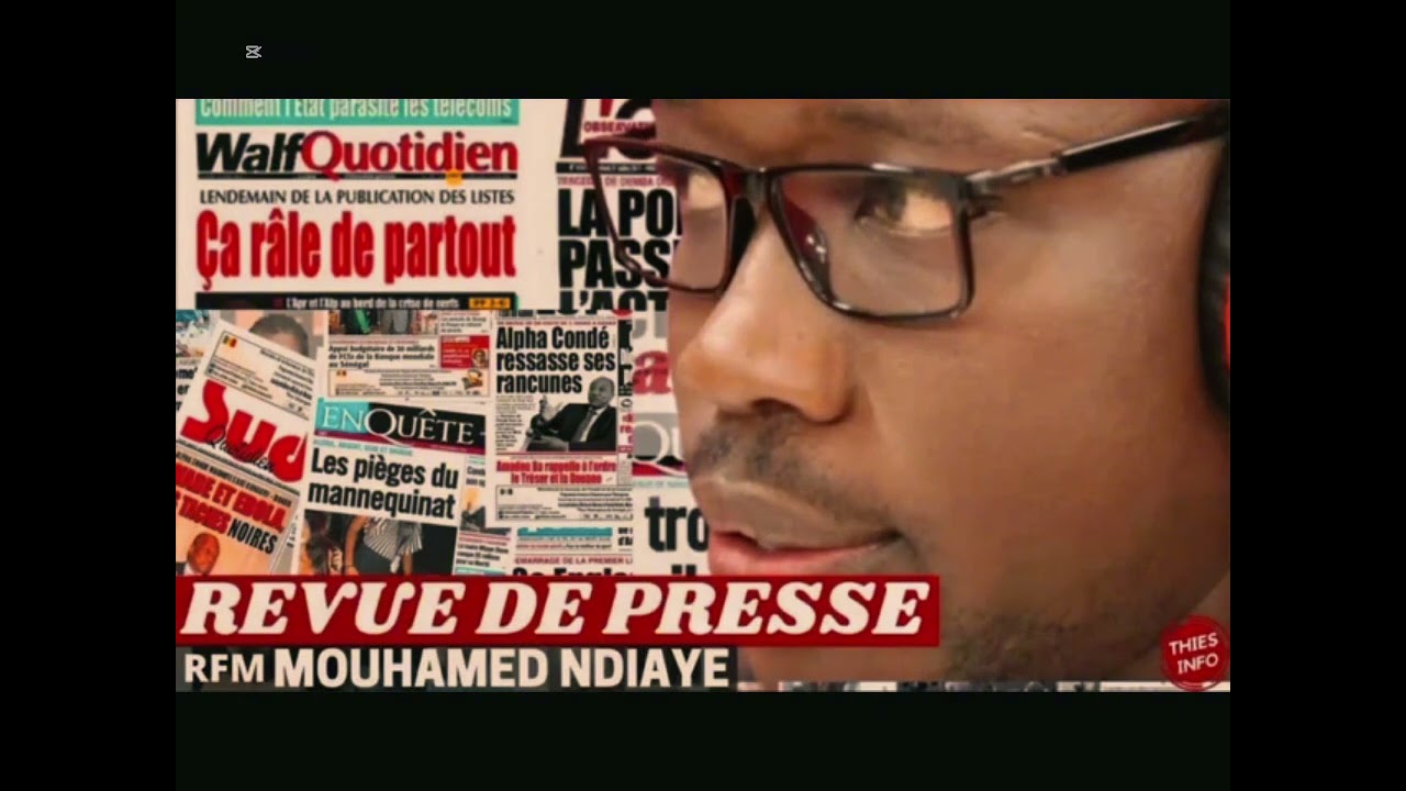 Revue de presse du jour 