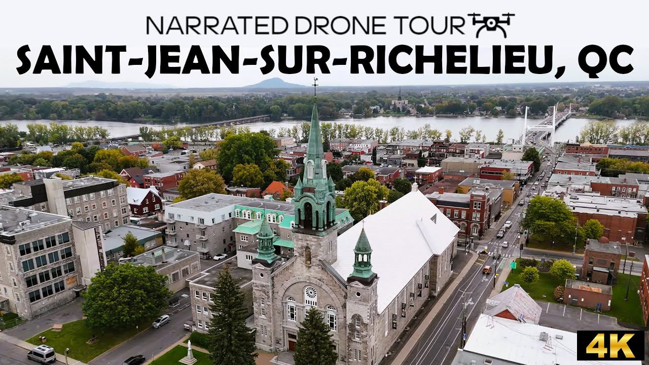 ⚜️ Сен-Жан-сюр-Ришелье, Квебек 🇨🇦 🌟 4K Дрон