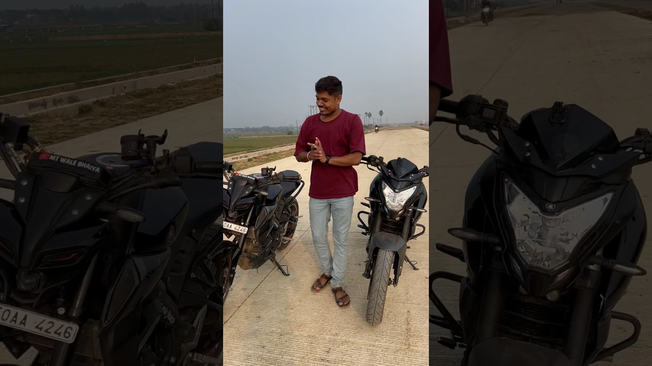 MT15 vs Ns200 Stock Exhaust Sound Comparison