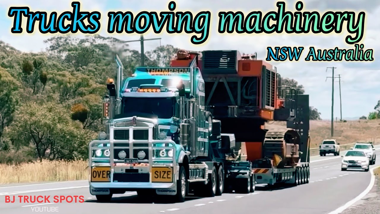 Truck moving. Machinery NSW Australia #heavyhaulage #trucking 