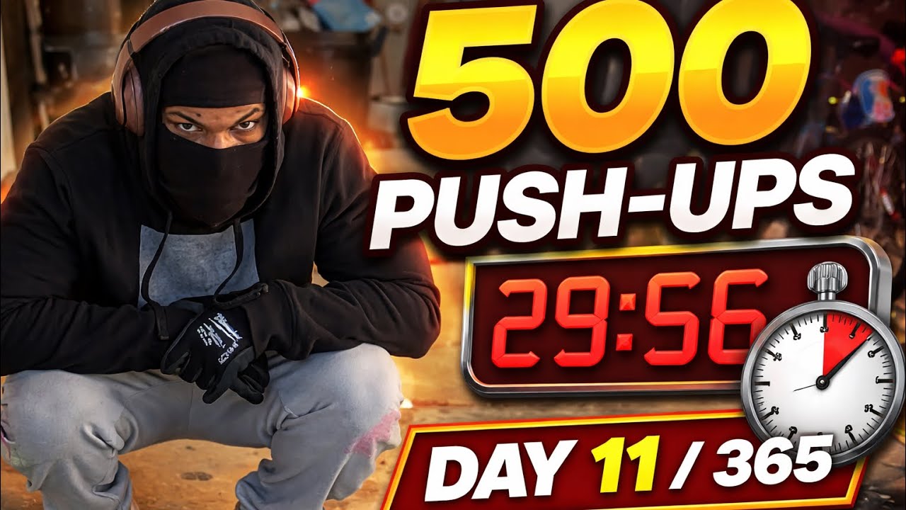 500 Push-Ups. Under 30 Minutes. Sunday. | Day 11/365