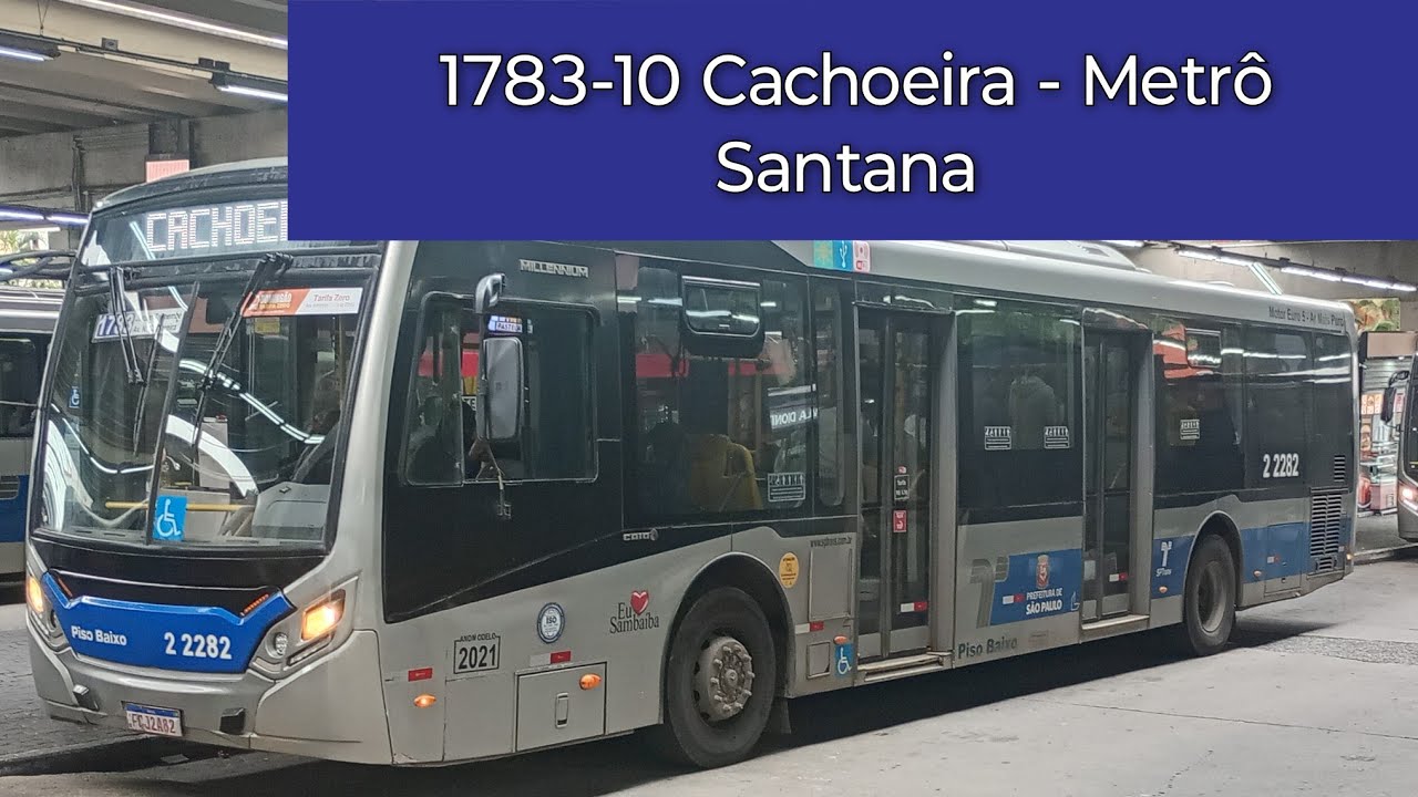 1783-10 Cachoeira - Metrô Santana. Trajeto da Linha.