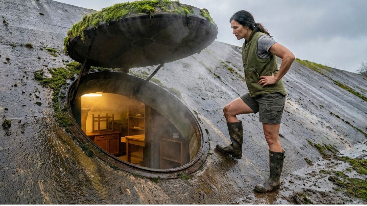 I Turned an Abandoned Missile Silo Door into a Warm Luxury Underground Home (ASMR)