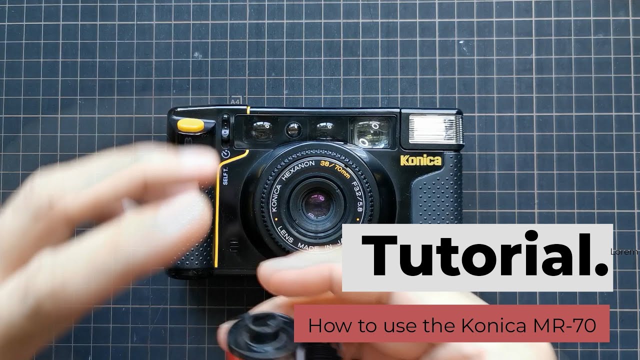 How to use Konica MR70