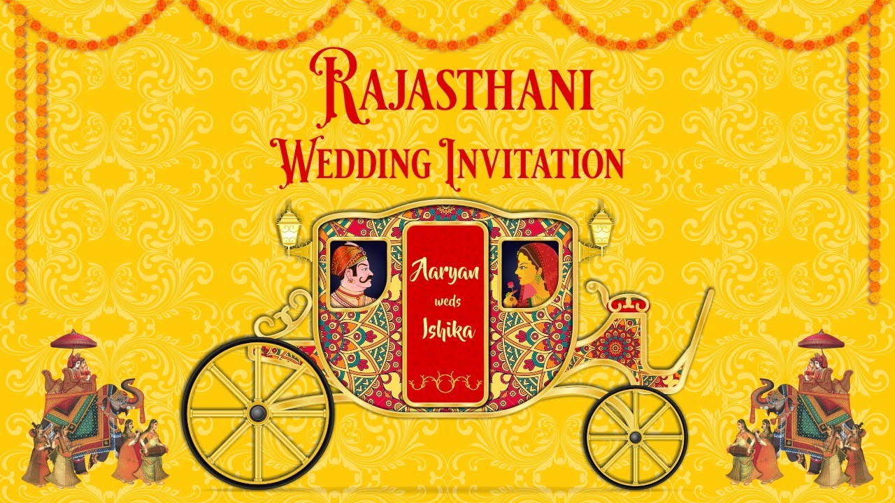 Rajasthani Wedding Invitation Video | Marwari Wedding Invitation | Wedding Video Invitation Indian