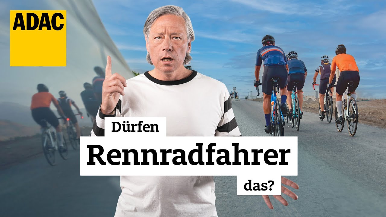 5 Dinge die Rennradfahrer oft tun, aber nicht dürfen! | ADAC | Recht? Logisch!