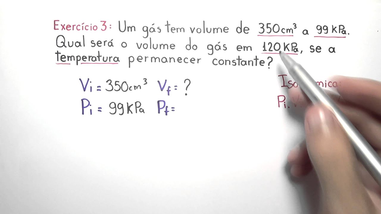 Estudo dos gases (Exercícios 03)