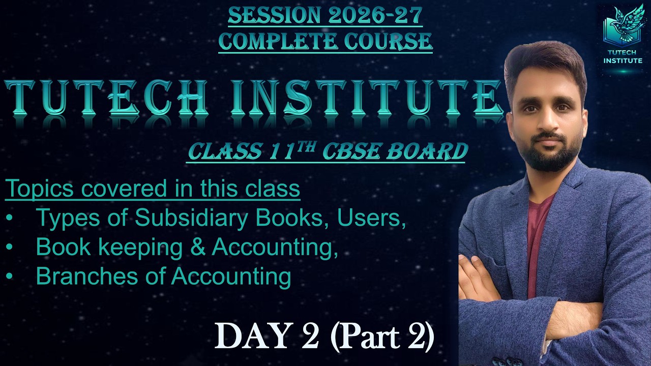 Introduction to Accounting | Ch-1 | (Part 2) | Lecture 4 | 2026-27 | Class 11 | Accountancy