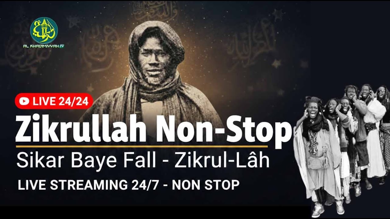 🔴 LIVE 24/24 | Zikrullah Non-Stop | Sikar Baye Fall – Zikrul-Lâh | LIVE STREAMING 24/7