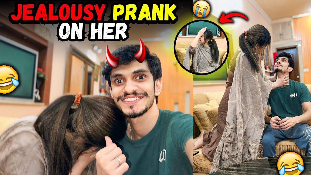 JEALOUSY PRANK ON WIFE 😸| PRANK GONE EMOTIONAL 🥲 | ESHA NA BHT MARA 😂