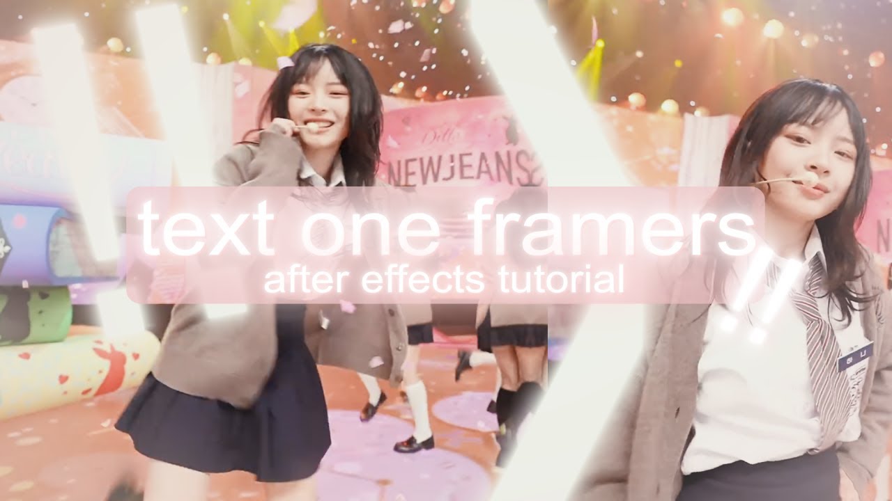 text jugg one framers | after effects tutorial