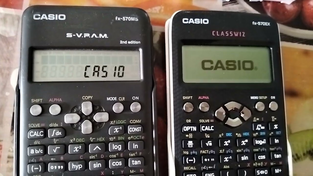 Casio fx-570MS vs fx-570EX Classwiz