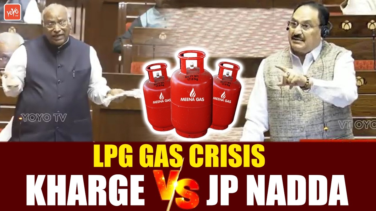 JP Nadda Vs Malikharjun Kharge WAR of WORDS | Rajya Sabha | Parliament Session | Modi | YOYOTV