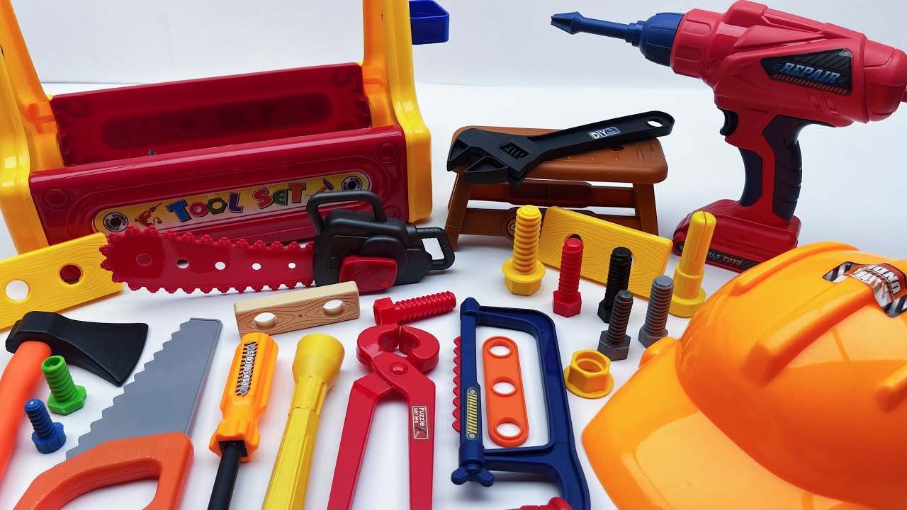 17 min to open the box, satisfied with the electric screwdriver, screw assembly toolbox | Toy Review