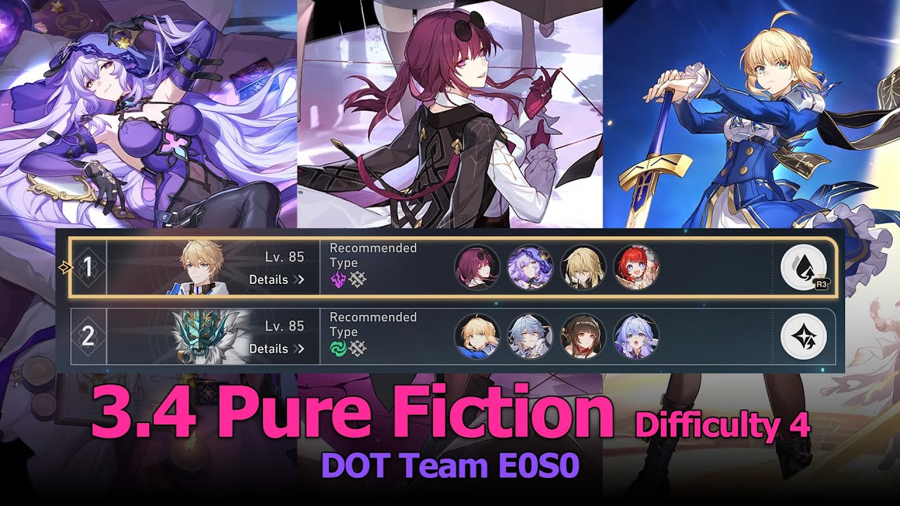 3.4 DOT Pure Fiction Difficulty 4 (Kafka/Black Swan/Saber) full stars