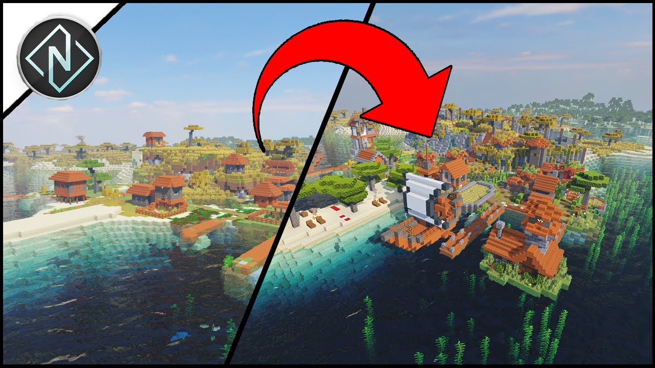 Minecraft Savanna Village Transformation!  || Minecraft Replay Mod Timelaps