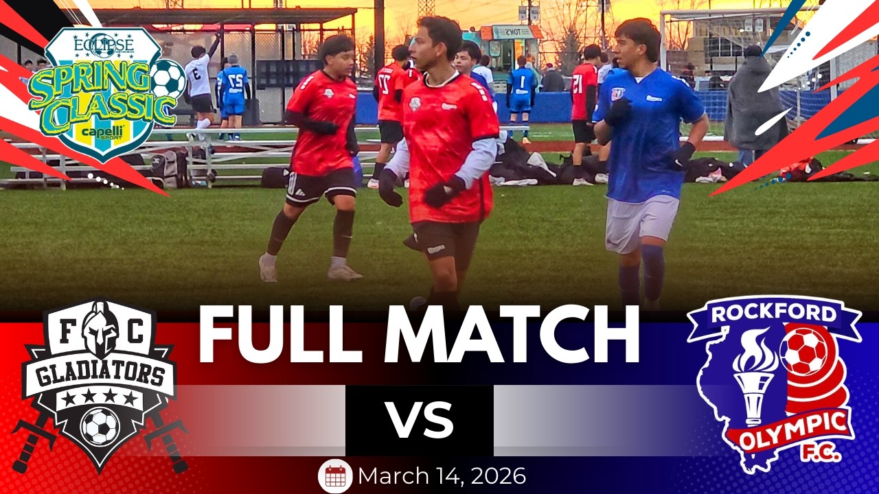 #Gladiators vs  #Rockford Olympic FC - 2010's #Wintrust crossroads  #4k #Spring Classic #xbotgo