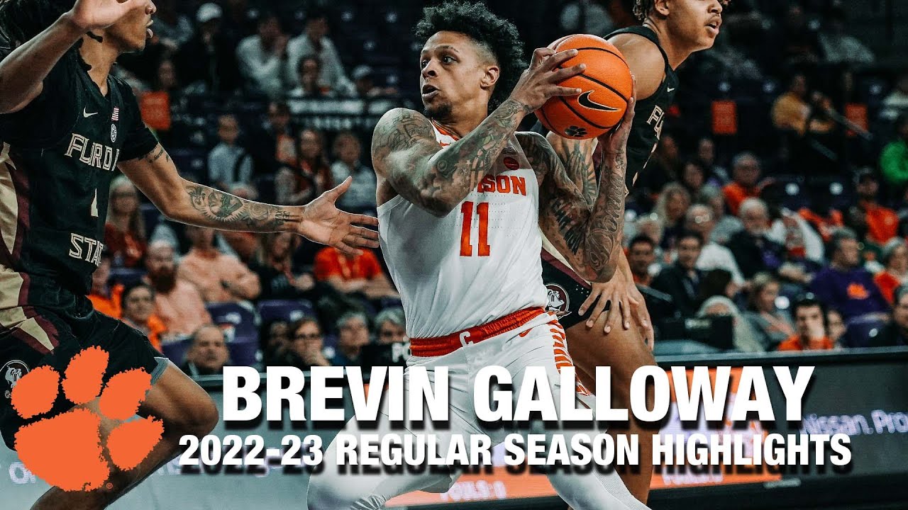 Brevin Galloway 2022-23 Regular Season Highlights | Clemson Guard