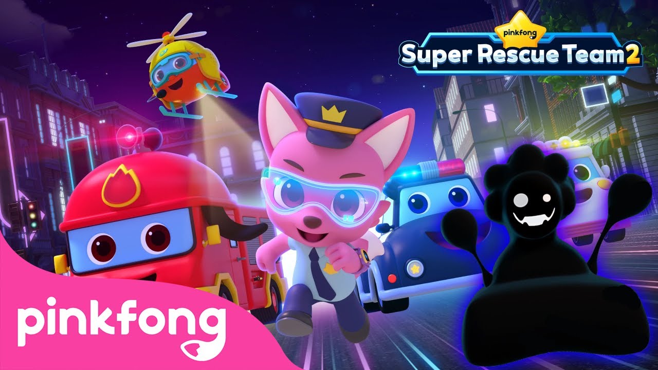 [Binge Watch] @SuperRescueTeam 🚓 Season 2 | Spooky Monster Ally + Full Eps | Pinkfong Car Cartoon