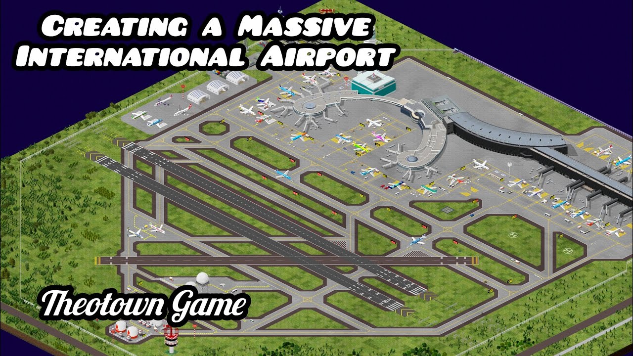 Creating a Massive International Airport || TheoTown Game