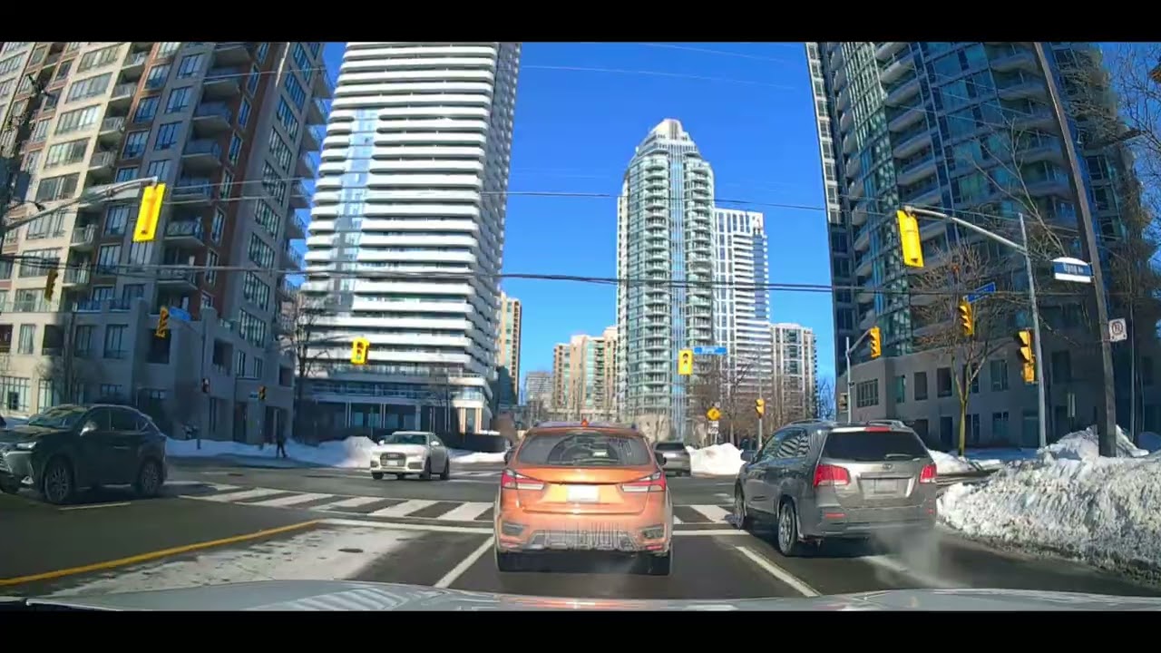 Quiet Toronto Nights 🌙🚗 | A Relaxing Cartoon City Journey