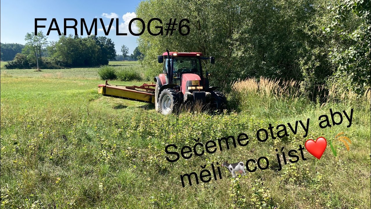 FARMVLOG#6🌾Sečeme otavy 2023🌾s Case IH Maxxum 110 a rotačka pottinger❤️