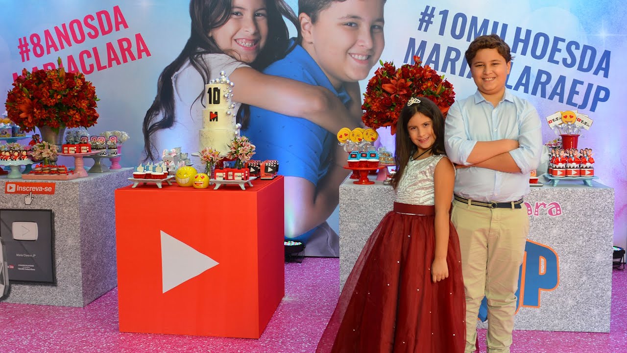 FESTA DE 10 MILHÕES DA MARIA CLARA E JP 🎬 10 Million subscribers! Party for Maria Clara & JP