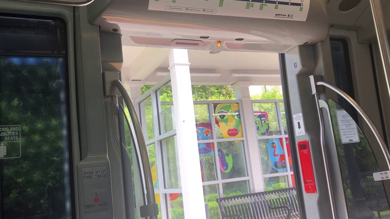 Hampton Roads Transit: TIDE Train Ride from Newton Road to MacArthur Square