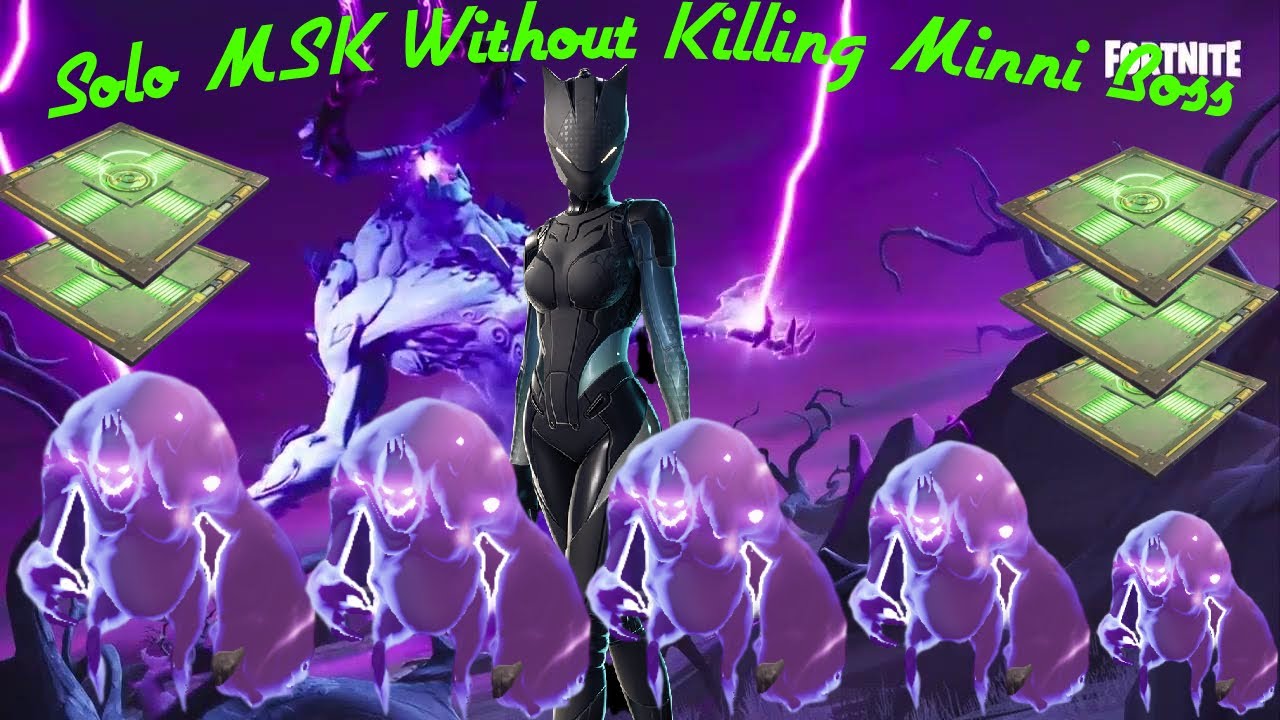 Solo MSK Without Killing Mini Boss - fortnite stw