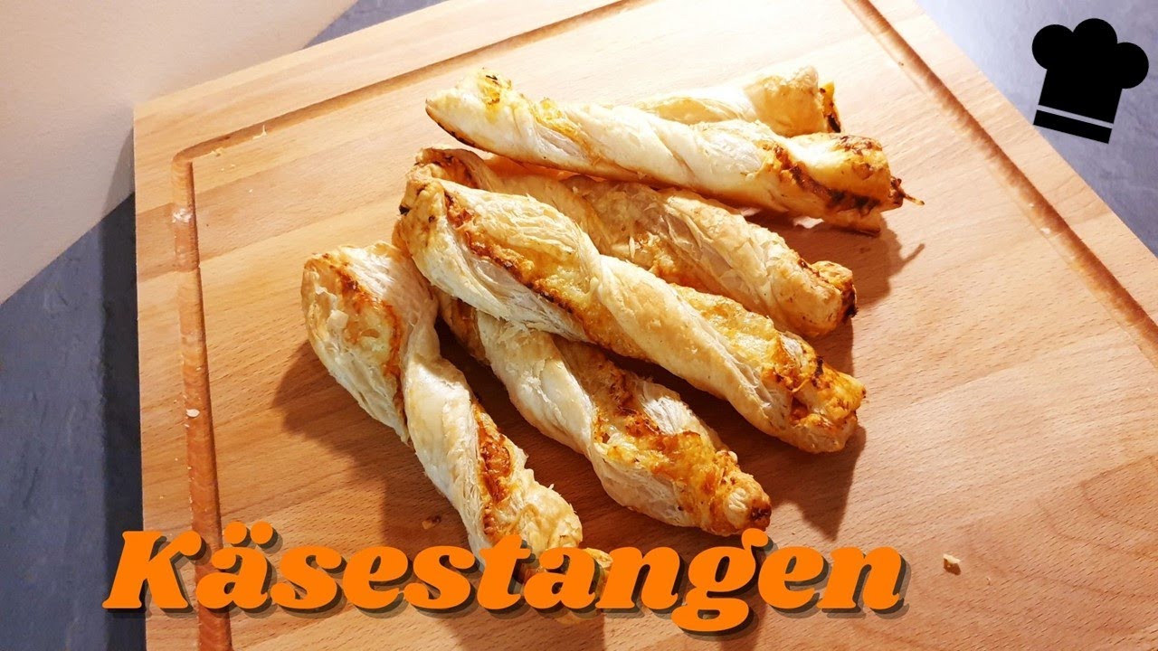 Käsestangen Rezept mit Blätterteig: Partysnack schnell und einfach selber machen